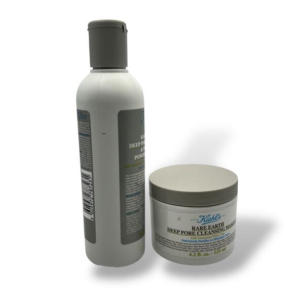 Kiehl's Bundle Rare Earth Deep Pore-Minimizing Powder Cleanser & Clay Mask - Picture 9 of 9